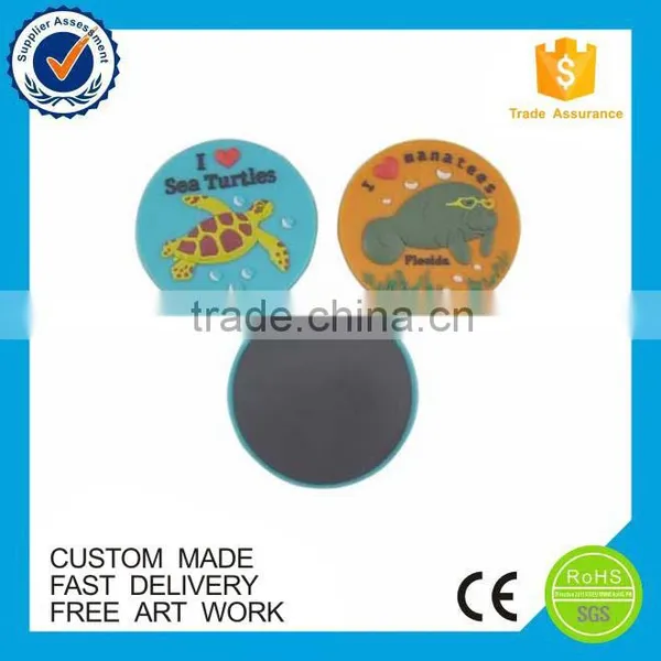 Promotional Hot Design Soft Pvc Rubber Custom Fridge Magnet Round photo-4