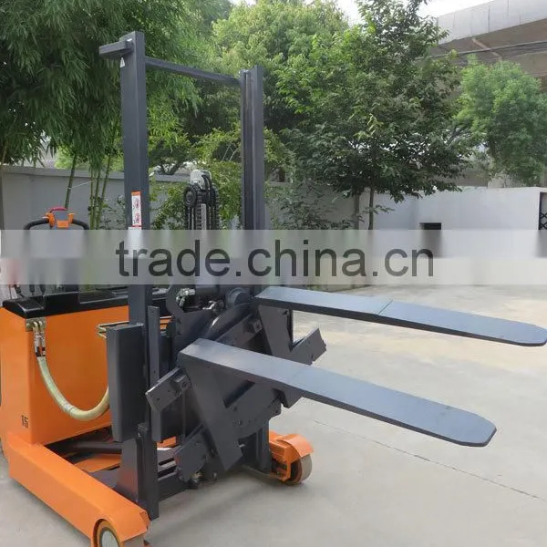 1.5 Ton Electric Reach Stacker With Ratator With 3 Stage 4.5 m Full Free Mast photo-5