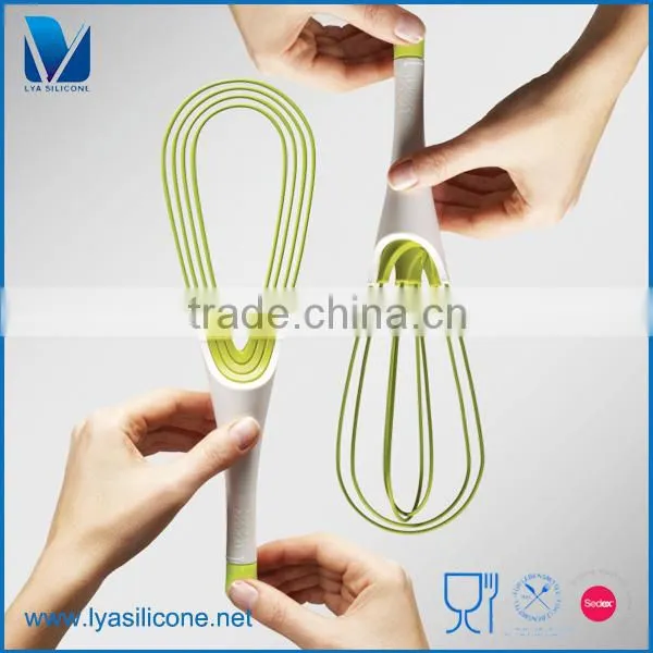 100% Food Grade Silicone Silicone Egg Beater Mini Manual Egg Beater photo-2