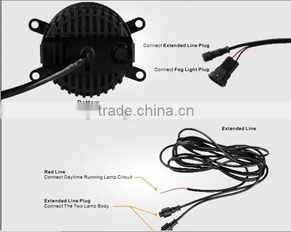 Emark Professional Standrad 90mm LED Fog Light With DRLs photo-3