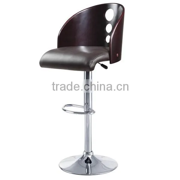 Wooden Adjustable pu Cushion Bar Stools Wholesale ,bar Chair for Home, Cafe and Club photo-2