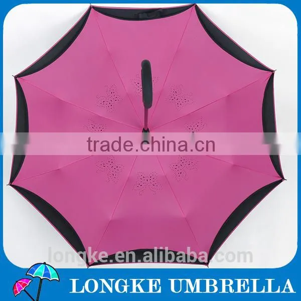 Double Layer Butterfly Style Convenient Inverted Umbrella photo-2