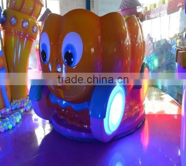 New Design Amusement Park Electric Train Pumpkin Castle Joy Spray Cart Car Amusement Game photo-4