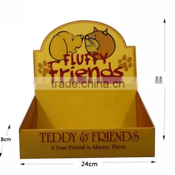 Custom Paper Display Stand Cute Advertising Paper Display
