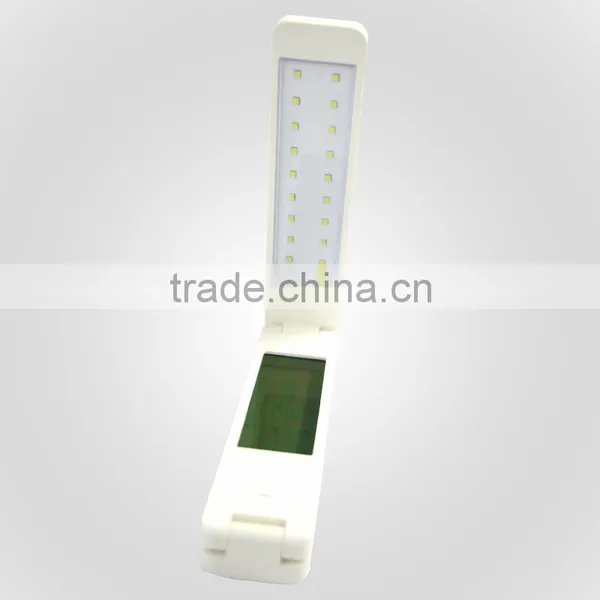 New Style Silver Led Folding Table Light Small Portable Lamp for Reading photo-2