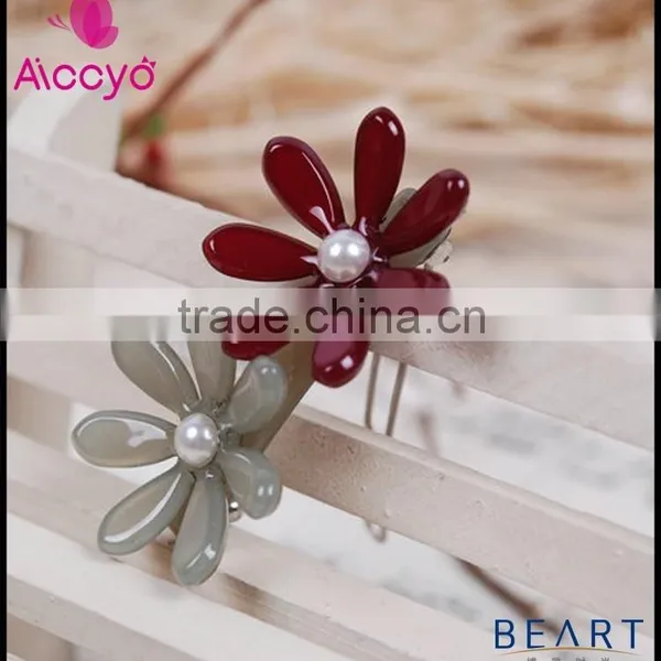 Cellulose Acetate Flower Hair Accessory Extension Hair Clip photo-5