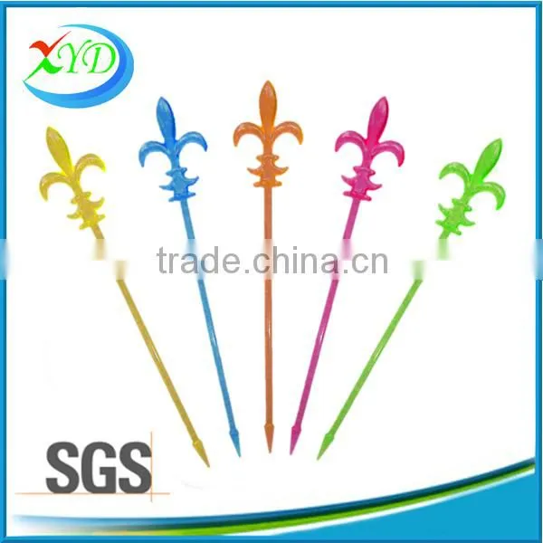Colored Plastic Fruit Pick 3.35 Inch Sword Picks , Bar Tools photo-3