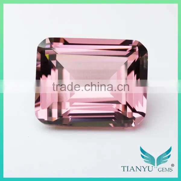 Loose Synthetic Gemstone #139 Emerald Cut Nanosital Stone Wholesale Price photo-4