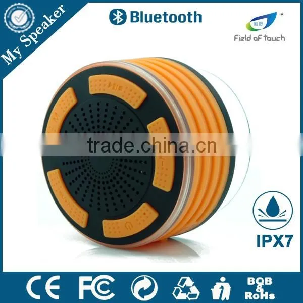 My Speaker F013 Black/orange LED Shower Speaker Waterproof IP67 photo-4