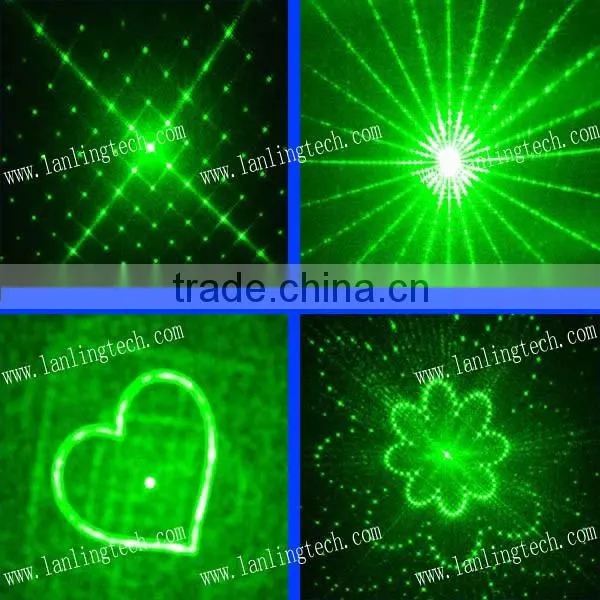 Mini Laser Light 300mW RGB 20 Gobos and 3W Blue LED Light With Remote Control photo-4