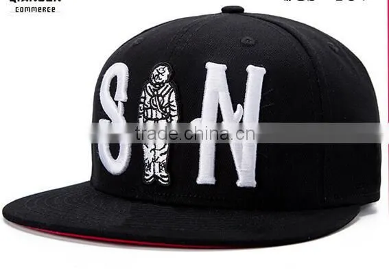 Square Flat Brim 3D Embroidery Fashion Wholesale Snapback Caps photo-3