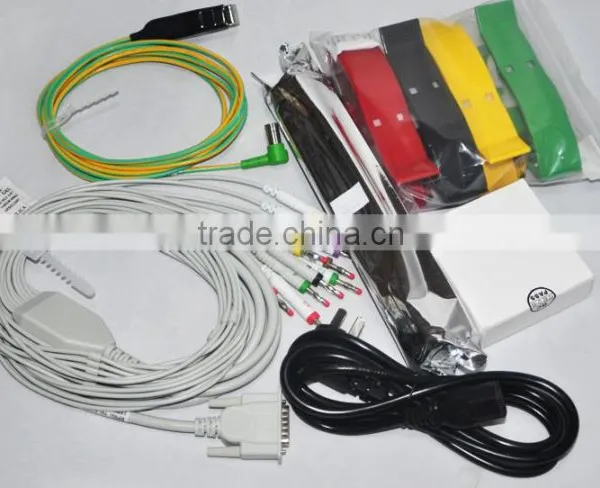 12 Lead 12 Channel 8 Inch Digital Electrocardiograph ECG Machine EKG 1200G 300 Cases With ECG Software photo-2