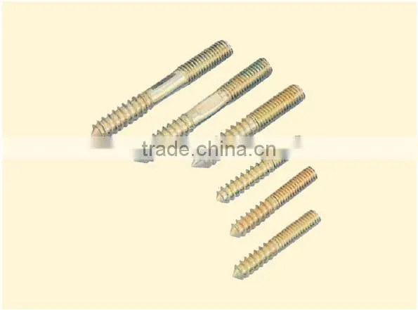 High Quality Steel Hexagon Machine Screw Flat Head Srew Double Gears Screw photo-3