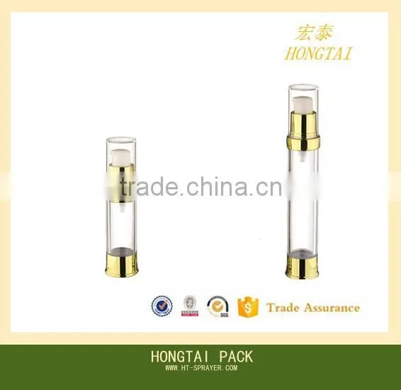 Plastic Manufacturers Golden Color Plastic Airless Pump Bottle for Woman photo-2