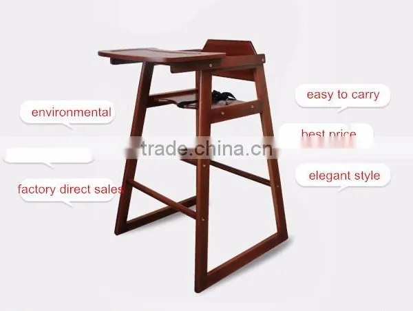 Baby Wooden Dinning Chair Wood Highchair photo-2