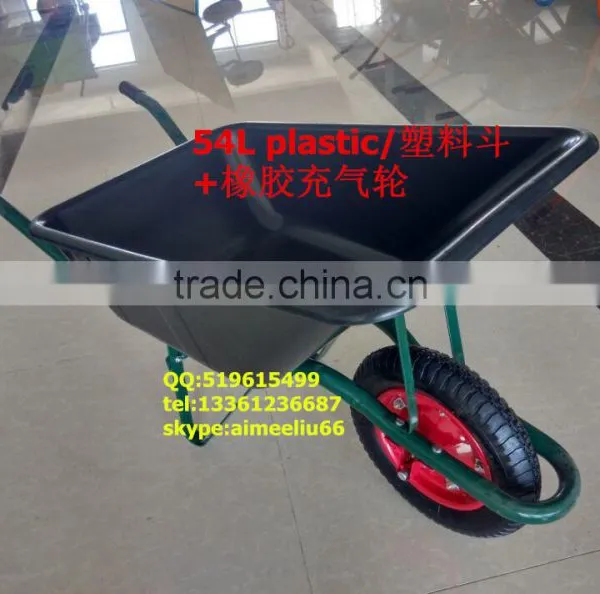 Labor Saving One Wheel Plastic Wheel Barrow Factory in China