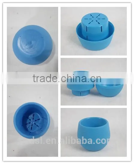 Self Watering Coloured Round Cute Flower Pot Mini Cup photo-4