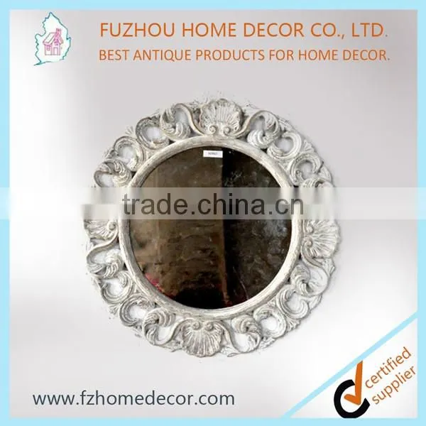 Decorative Mirror Frames Wooden Material With Antique Imitation photo-2