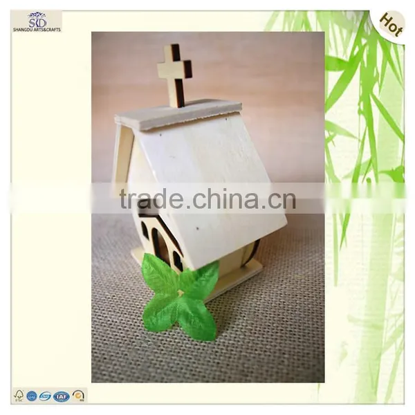 Mind Design Light Plywood Cross Bird Canaris Cage photo-2