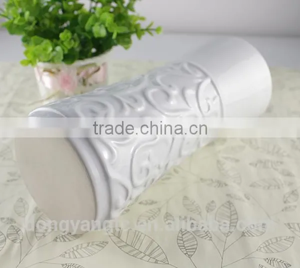 Modern Pure White Sculpture Ceramic Vase, Custom Design Accepted photo-6