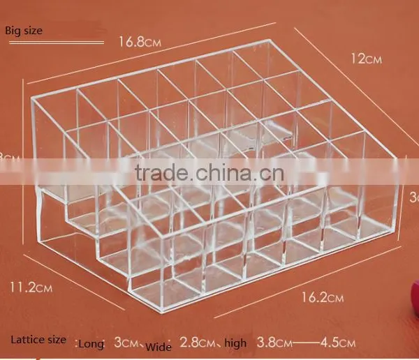 24 Lattices Plastic Lipstick Cosmetic Storage Rack photo-4