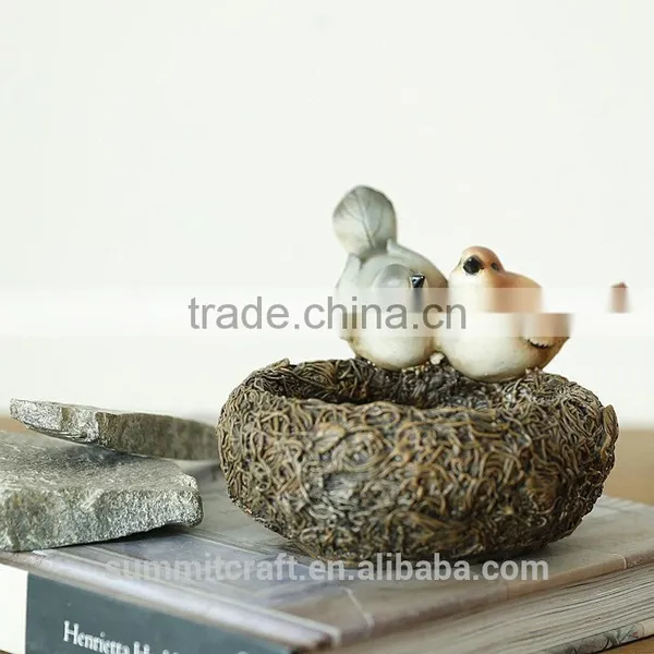 Wholesale Rustic Home Decor Resin Artificil Bird Nest photo-2