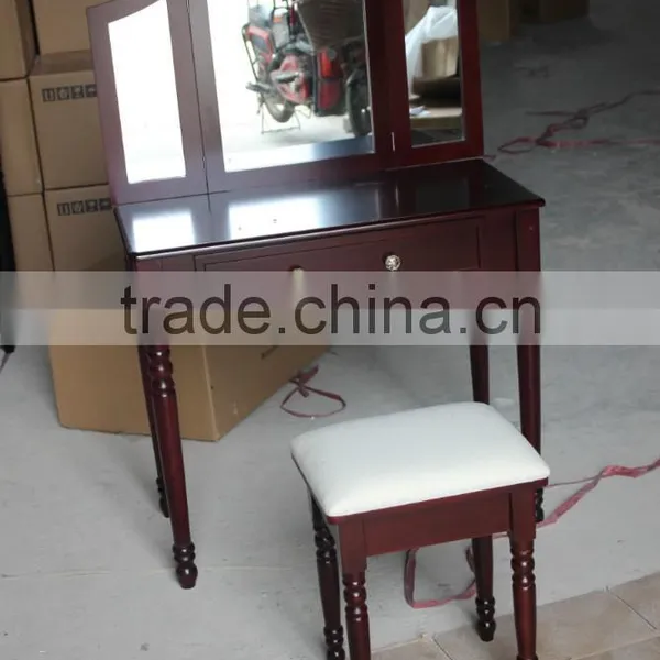 Black Dresser With Three Pieces Mirrors photo-2