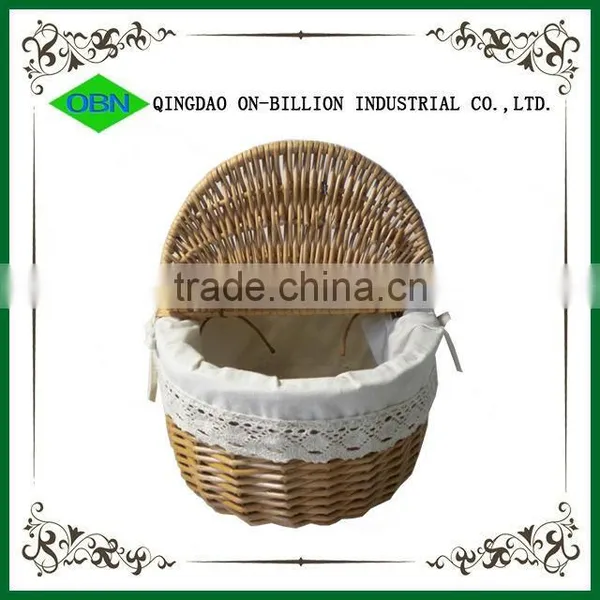 Cheap Empty Wicker Oval Picnic Basket photo-4