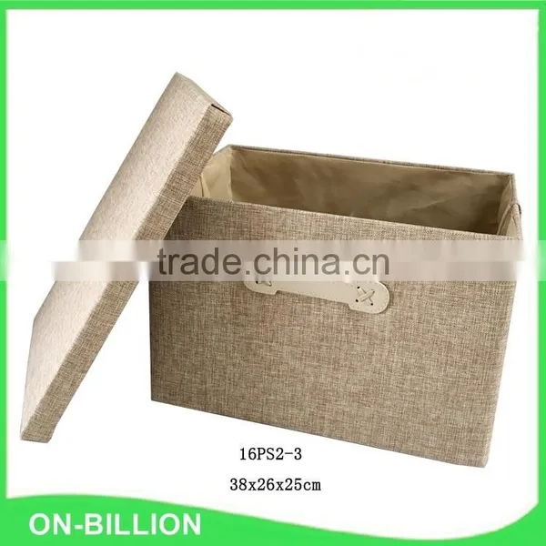 Collapsible Non Woven Storage Box Foldable With Lid photo-4