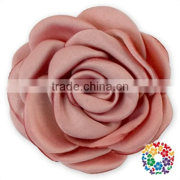 Wholesale Cheap Decorative Lavender Yellow Red Pink Candy Color Fabric Big Rose Flower photo-5