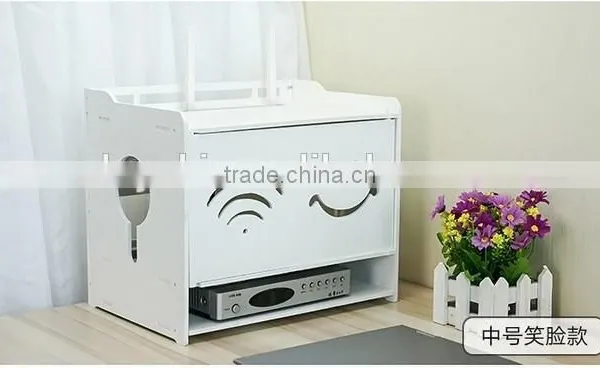 DIY PVC Multifunctional Flower Pattern Tidy Wires Power Cable Storage Organizer Box photo-2