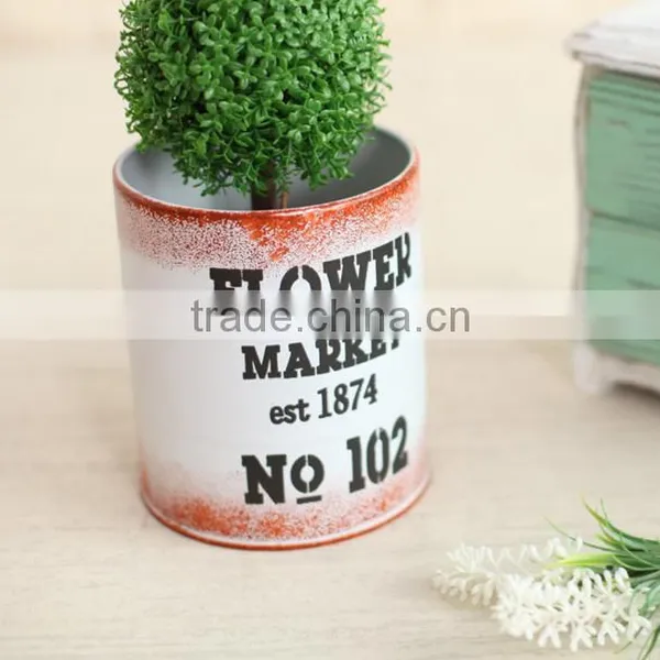 Wholesale Decorative Baby Bucket Small Metal Hanging Flower Bucket photo-4