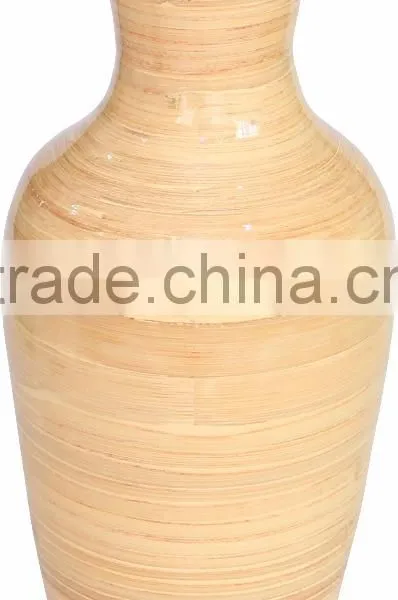 Spun Bamboo Vases, Decorative Flower Vases With Lacquer Finish photo-3