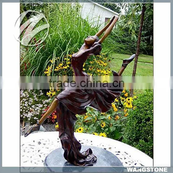 Life Size Dancing Girl Bronze Sculpture photo-4