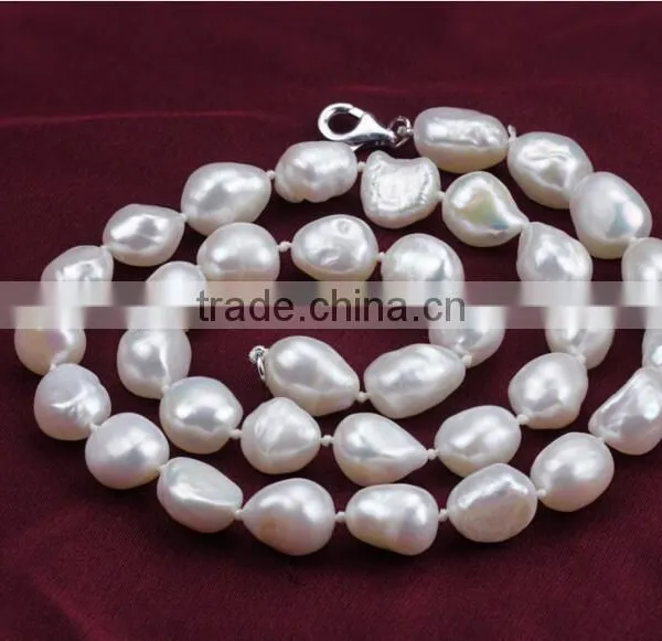 6-7 mm Baroque Freshwater Pearl Earring and Necklace Sets photo-2