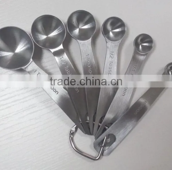 6pc Stainless Steel Measuring Spoon Sets,coffee Set,tea Set