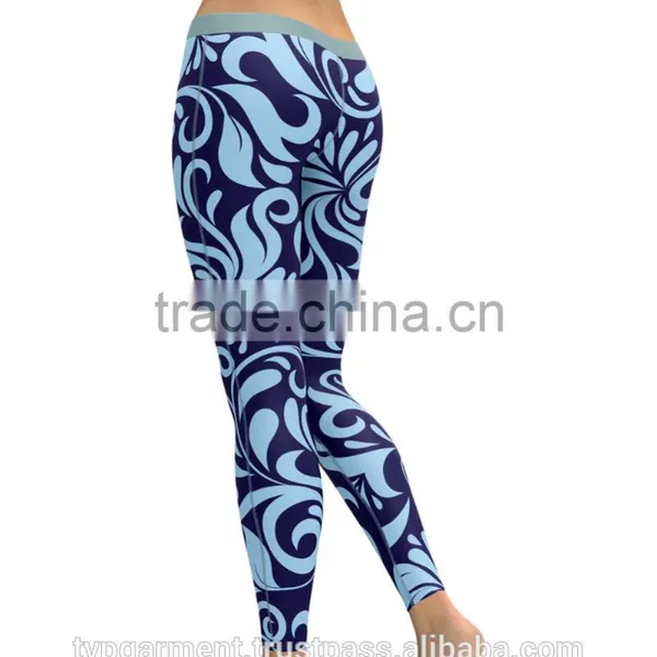 Custom Women Dye Sublimation Printing Yoga Legging BT_DFF_003