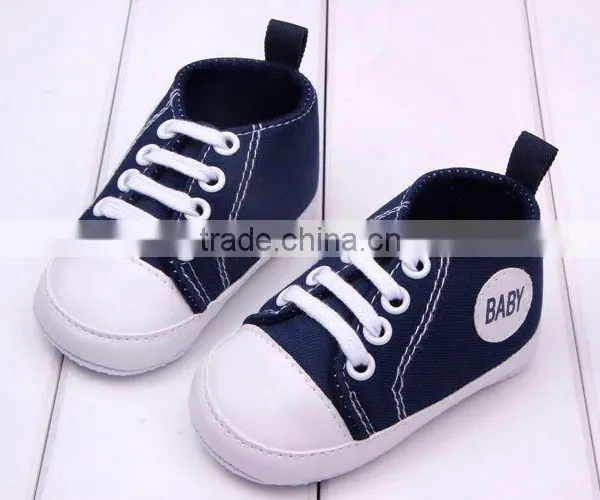 2014 New Baby Product Boys and Girls Canvas Shoe Infant Baby Canvas Shoe photo-3