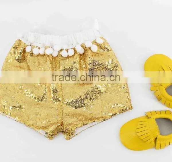 Baby Girl New Design Color Combination Shorts for Summer Plain Color Kids Shorts photo-4
