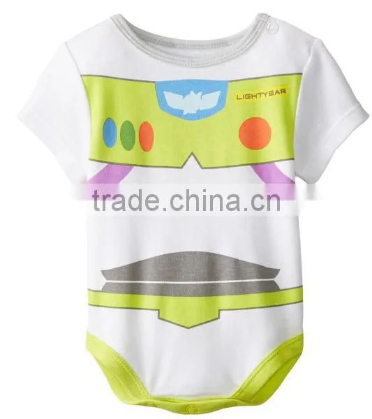 China Printing Cotton Wholesale Organic Cotton Baby Bodysuit photo-4