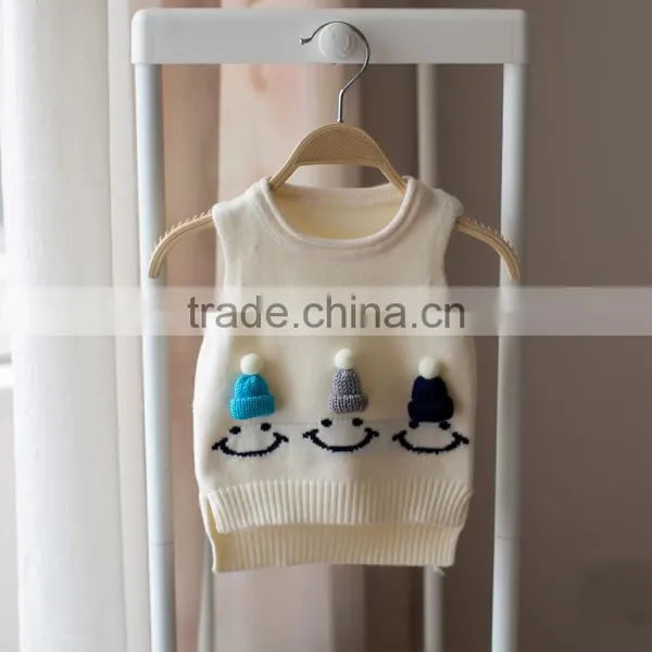 S32887W New Spring Korean Girls Knitted Baby Sweater Wild Kids Coat Cute Waistcoat photo-3