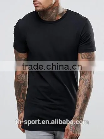 Custom Tall Tee Longline t Shirt Elongated t Shirt photo-4