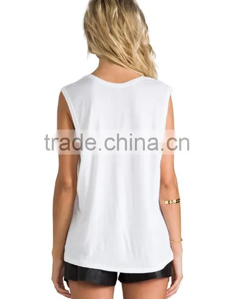 Blank White Tank Top photo-4