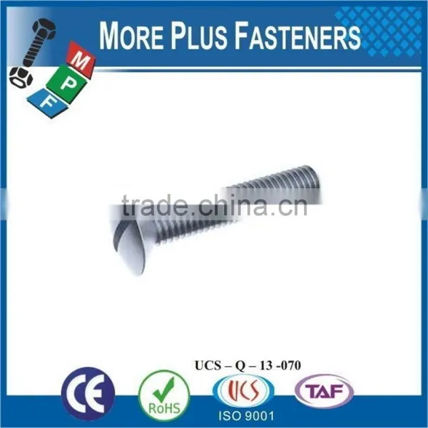 Made in Taiwan DIN 964 M5x40 Slotted Raised Countersunk Head Screw A4 Stainless Steel photo-2
