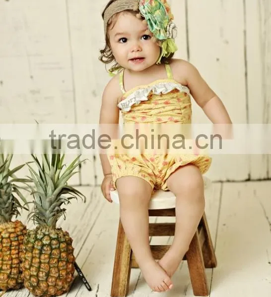 Newest Summer Persnickety Remake Girls Boutique Outfit Children Floral Ruffle Princess Dress and Stripe Capris Set photo-5