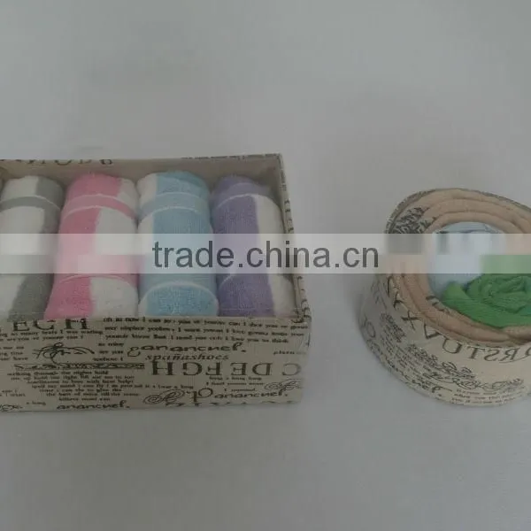 Solid Color Bamboo Cotton Towel Within Giftbox photo-3