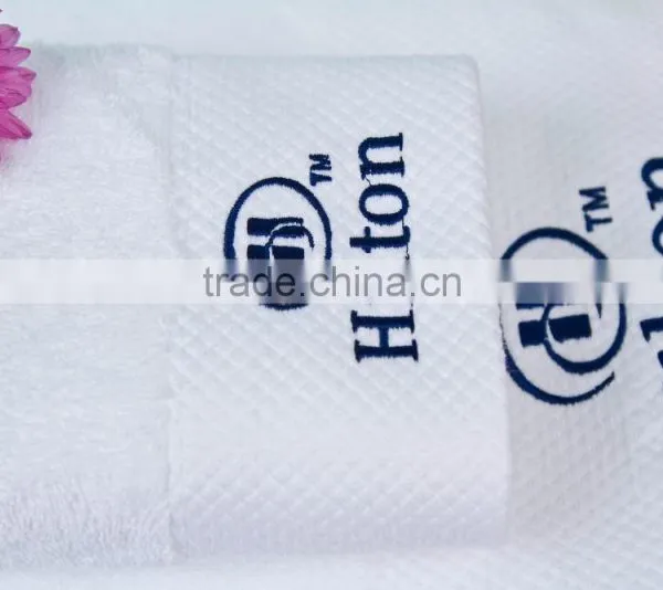 Dobby Border 100% Cotton Hotel Face Towel photo-2