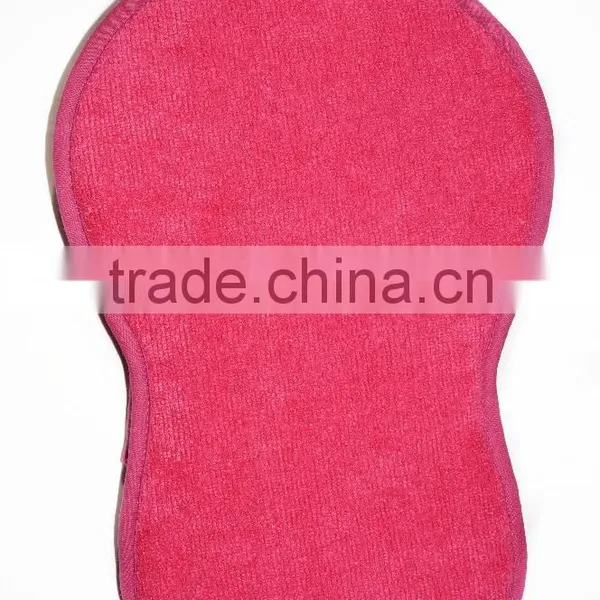 Slipper Shape Cotton Potholder With Plain Dyed Microfiber Fabric Pot Holder photo-2