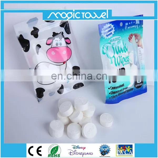 100%rayon Mini Coin Compressed Tablet Tissue/coin Magic Mini Tissue photo-3