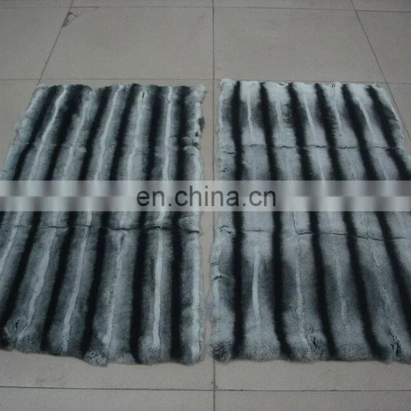 Factory Wholesale Thick and Soft Real Rabbit Fur Fabric photo-6